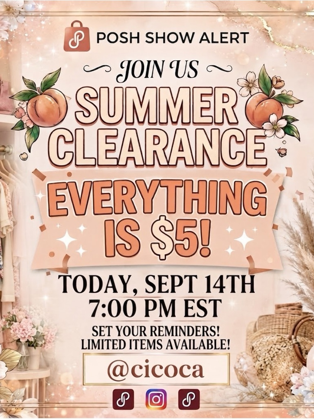 Summer Clearance $5 Sale!